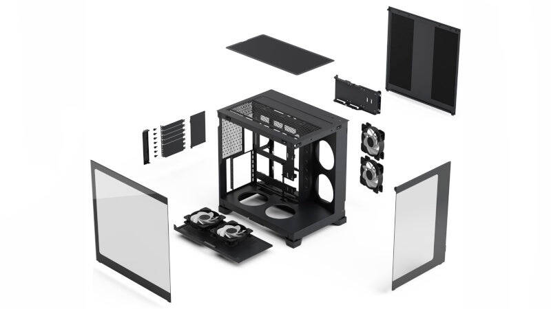 Разобранный корпус Fractal Design Pop 2 Vision с компонентами