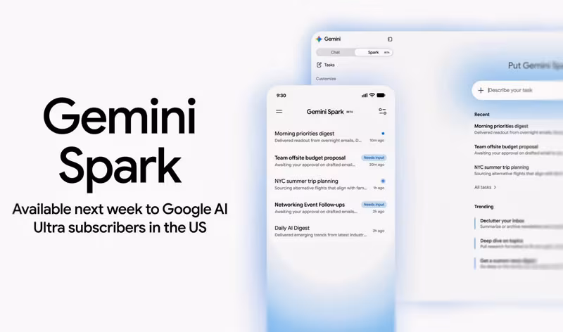 Пользовательская страница Gemini Spark в мобильном приложении Gmail