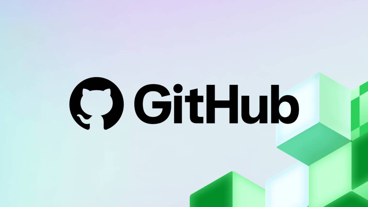 Логотип GitHub около текста Взлом GitHub