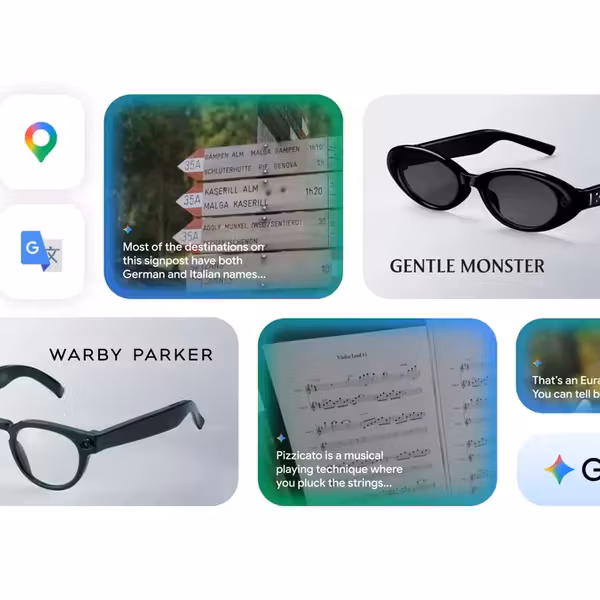 Очки Samsung Galaxy XR с темными линзами