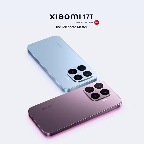 Цветные смартфоны Xiaomi 17T и 17T Pro с камерой