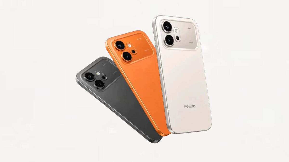 три цветных смартфона Honor 600 с камерами задней стороны