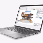ноутбук HP ZBook 8 G2a с открытым экраном и клавиатурой