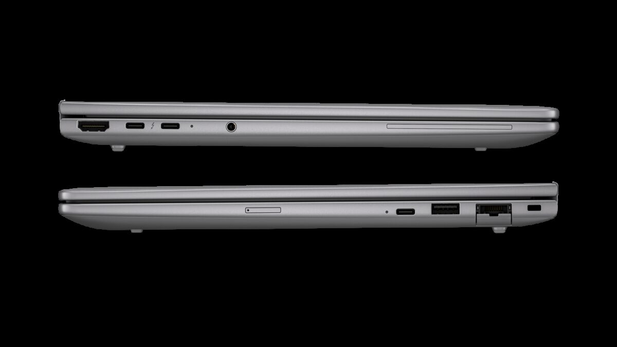 Ноутбук HP ZBook 8 G2a с разъёмами для подключения