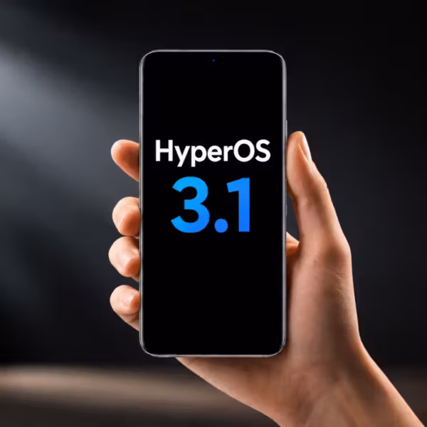 Смартфон Xiaomi с дисплеем HyperOS 3.1