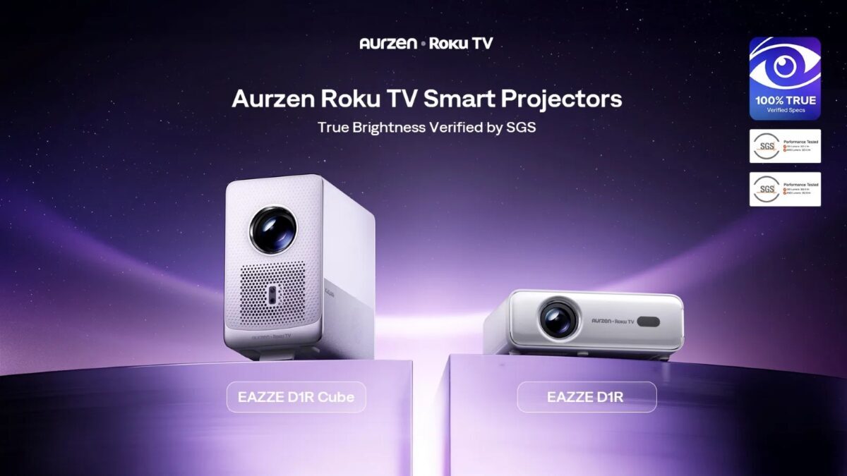 Проекторы Aurzen Roku TV EAZZE D1R Cube и EAZZE D1R