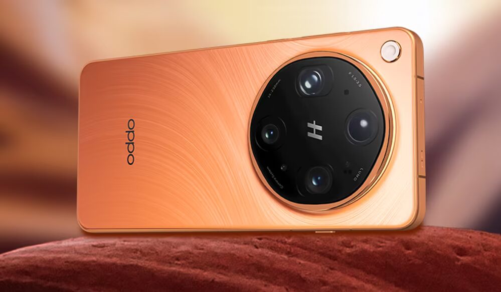 Розовый смартфон Oppo Find X9 Ultra с круглыми камерами
