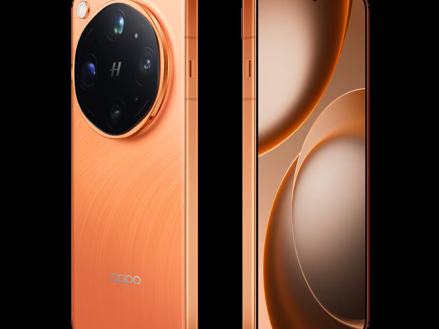 Oppo Find X9 Ultra оранжевый с круглыми камерами на задней панели