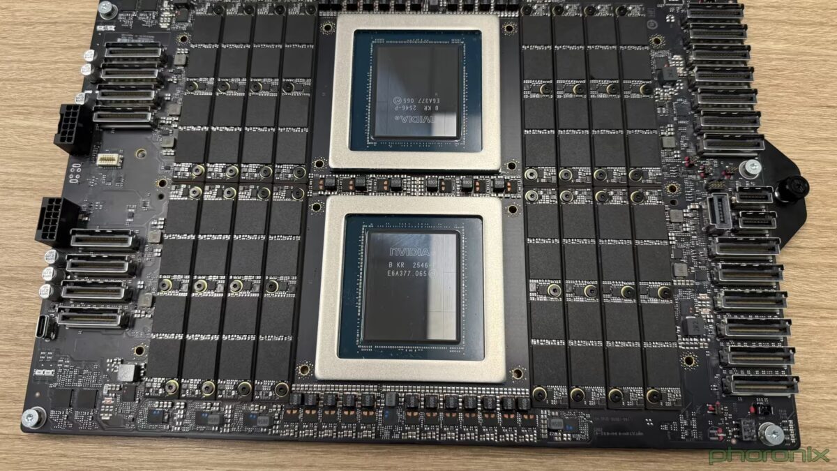 Плата Nvidia Vera с двумя крупными чипами