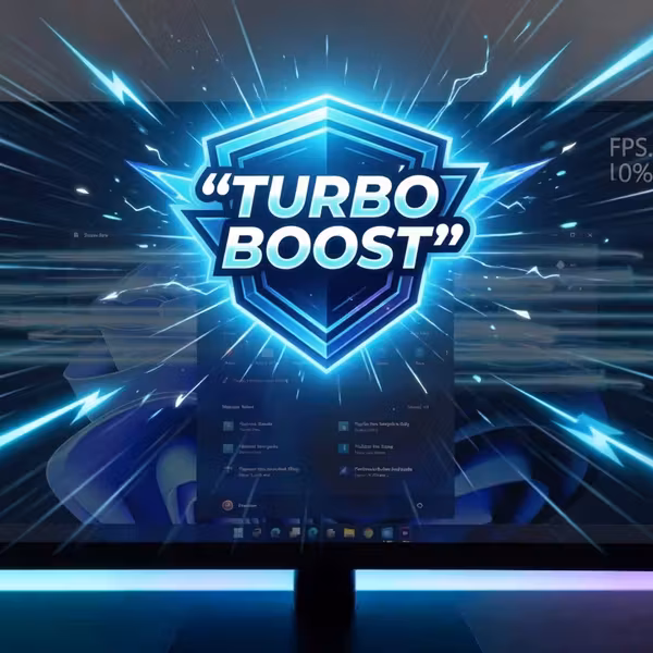 Экран Windows 11 с логотипом Turbo Boost