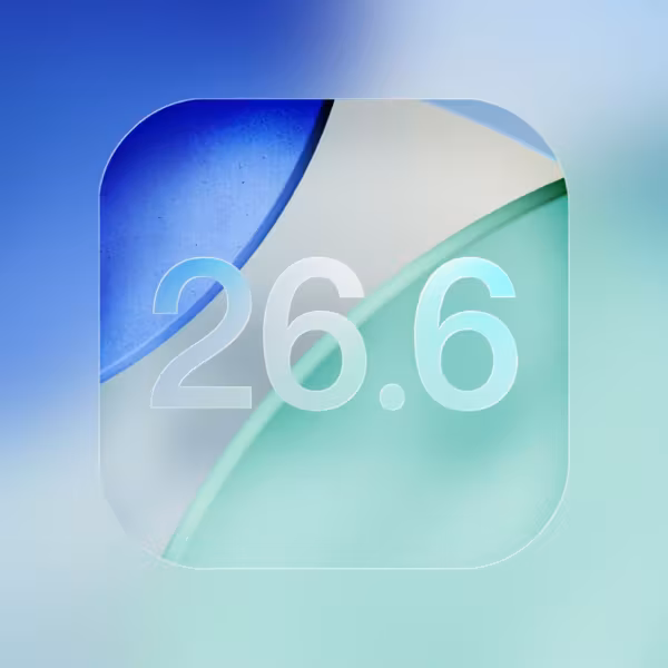 Графика Apple iOS 26.6 и логотипы устройств