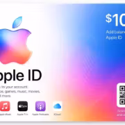Подарочная карта Apple ID на 100 долларов с QR-кодом