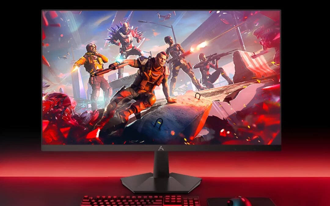 Игровой монитор Lenovo Lecoo N2757Q с изображением на экране