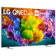 Большой телевизор LG QNED evo Mini LED, яркое цветное изображение