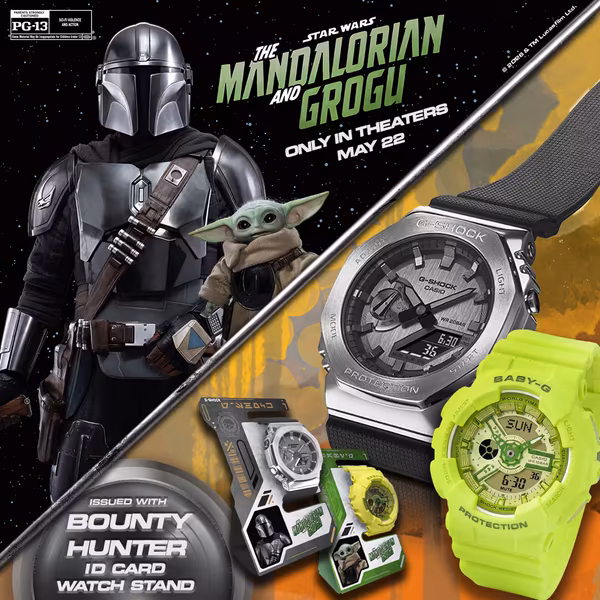 Часы G-Shock Мандалорец Baby-G и фигурка Малыша