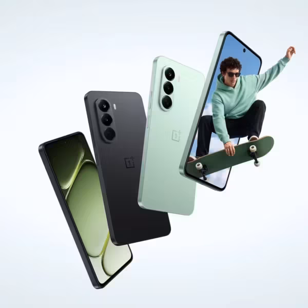 Модель смартфона OnePlus Nord CE 6 Lite и три цветовых варианта