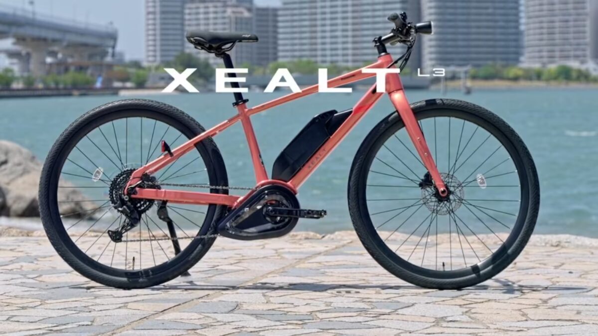Электровелосипед Panasonic Xealt L3 на берегу