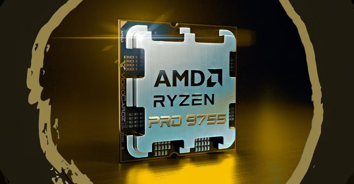 Процессор AMD Ryzen 7 PRO 9755 на плате
