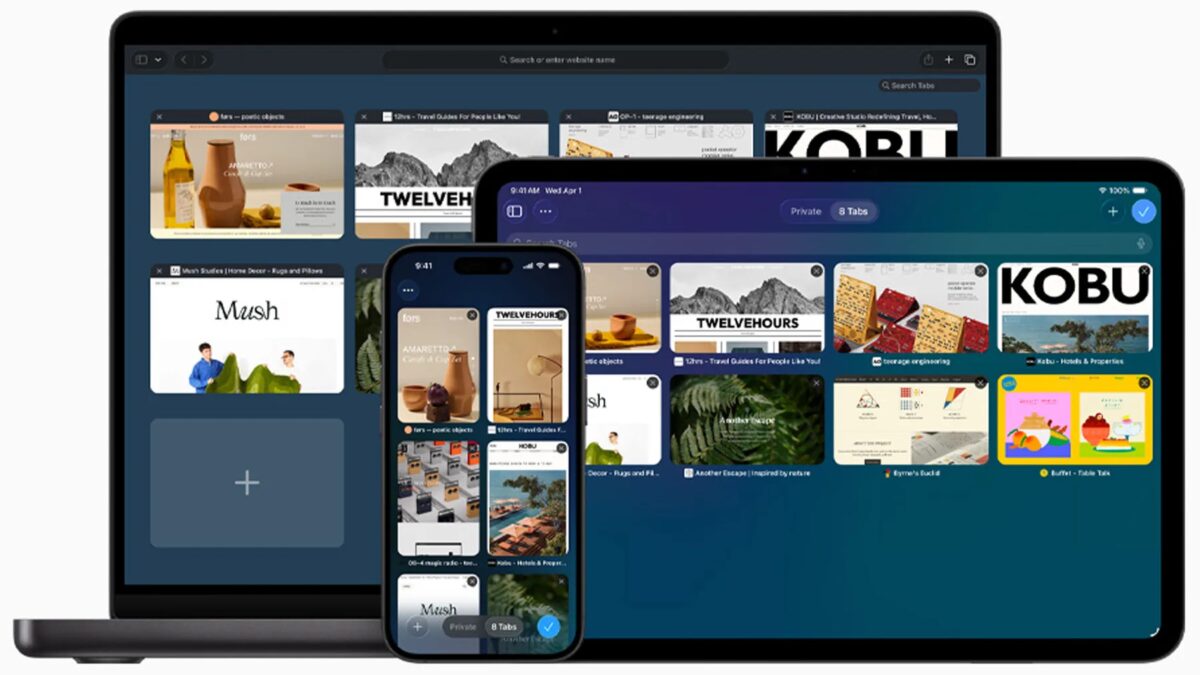 Windows и iPhone показывают Safari группы вкладок в iOS 27