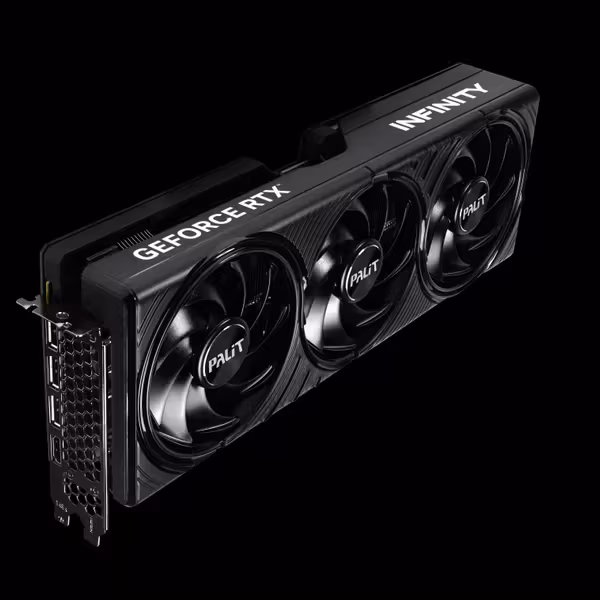 чёрная видеокарта Palit GeForce RTX 5080 Infinity 3