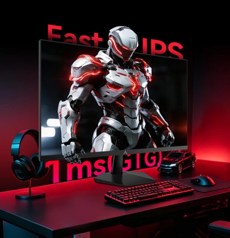 Компьютерный монитор Lenovo Lecoo N2757Q с игровой тематикой