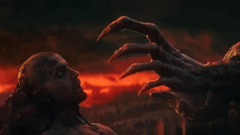 Дракон и человек в борьбе из Lords of the Fallen 2