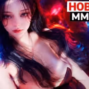 Девушка с черными волосами и крыльями, фон света в стиле MMORPG Новости