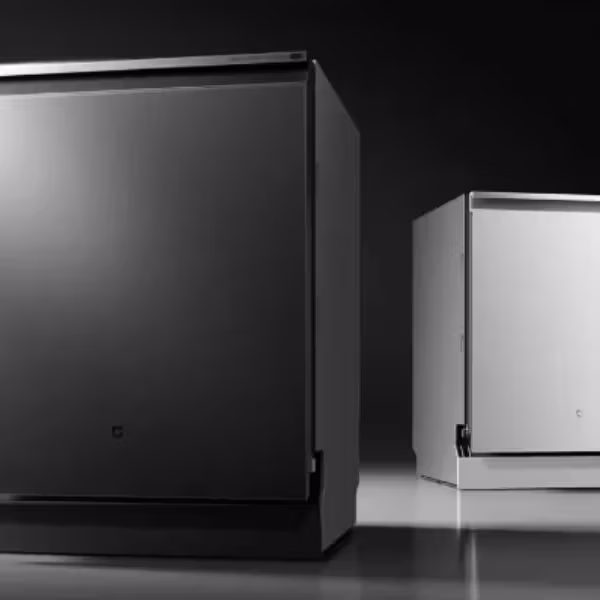 Черная и серебряная встроенная посудомоечная машина Xiaomi Mijia