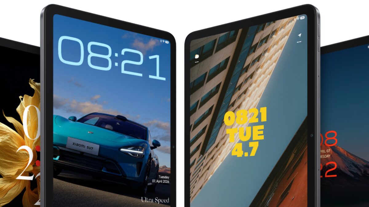 Планшет Poco C Pad два экрана изображены