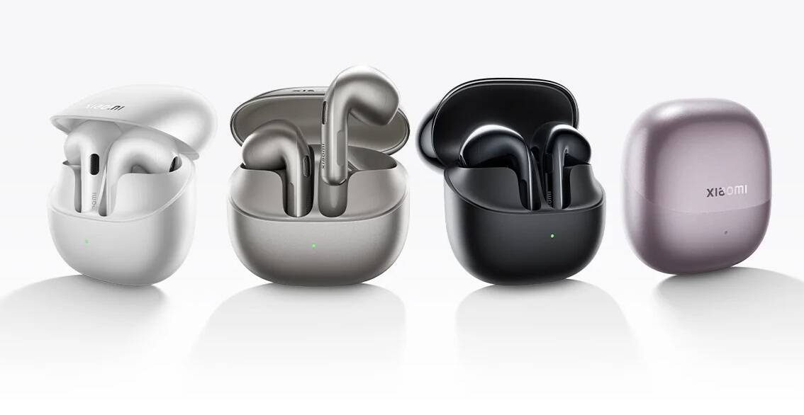 Четыре кейса для Xiaomi Buds 6 в разных цветах