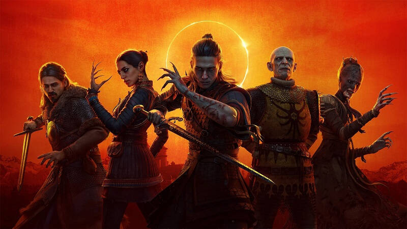 группа персонажей из игры Rebel Wolves и Blood of Dawnwalker