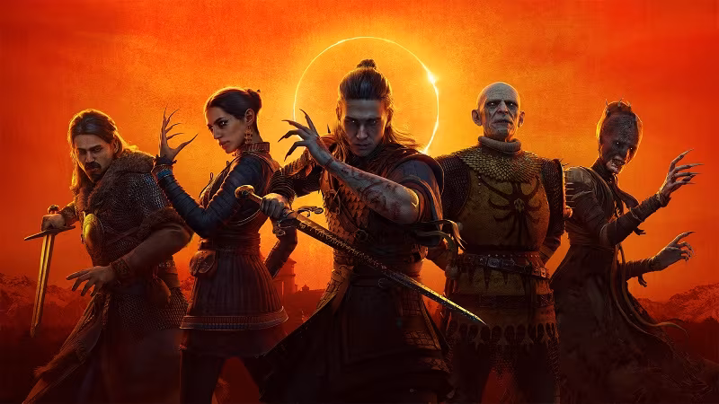 группа персонажей из игры Rebel Wolves и Blood of Dawnwalker