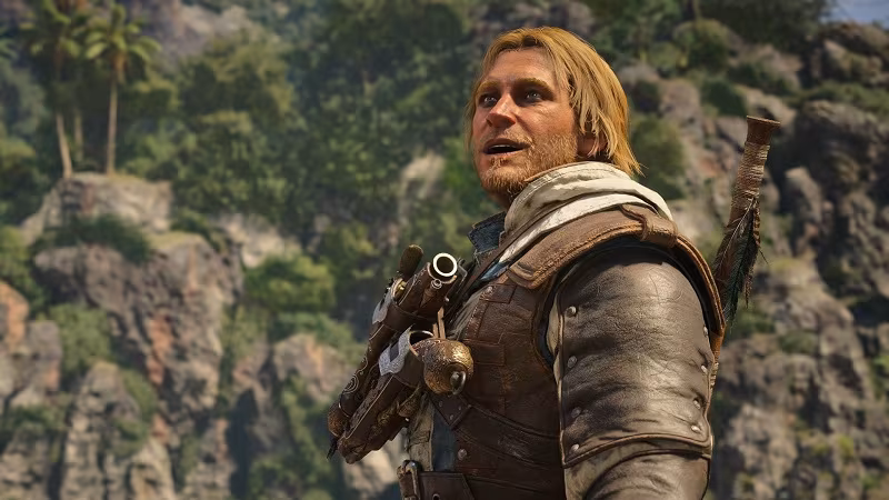 персонаж из Assassin's Creed Black Flag Resynced на горе