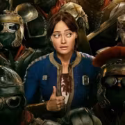 Джина Родригез в костюме Fallout и броне