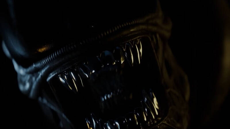 Темное изображение открытого рта аварийного робота Alien: Isolation 2