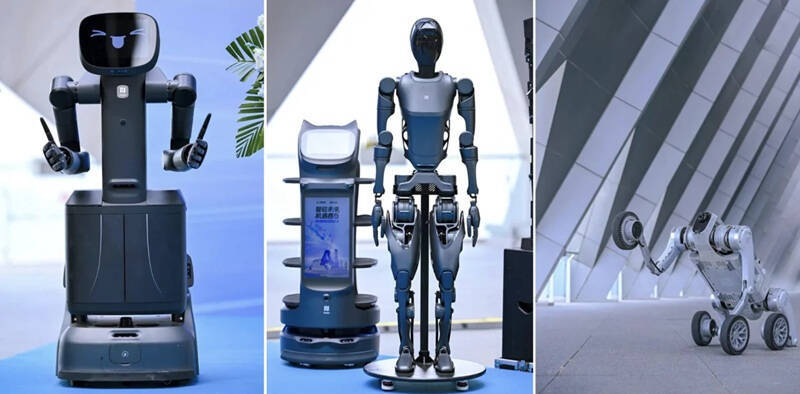 Три робота и робот-повара в отеле Pudu Robotics