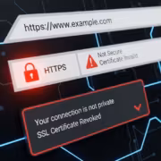 Ошибка сертификата TLS на сайте с названием example.com