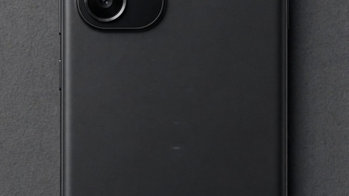 Модель смартфона PH-2105 с тремя камерами и логотипами