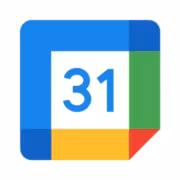 Иконка Google Calendar с числом 31 и цветными краями