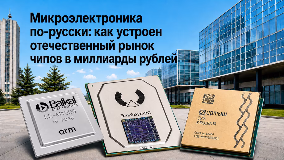Российский рынок чипов вырос в экосистему на 240 млрд рублей