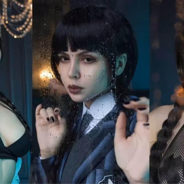 Русская модель показала косплей Уэсдэй из сериала Netflix