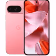 Смартфон Google Pixel 9 с зеленой линией на экране