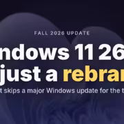 Объявление о Windows 11 26H2 обновлении 2026 года