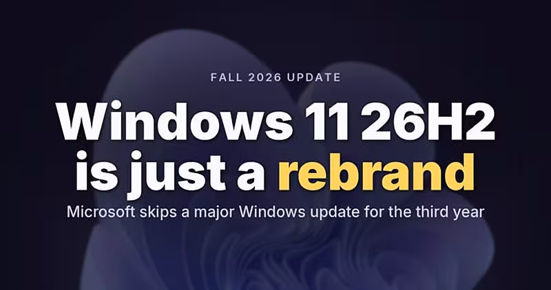 Объявление о Windows 11 26H2 обновлении 2026 года