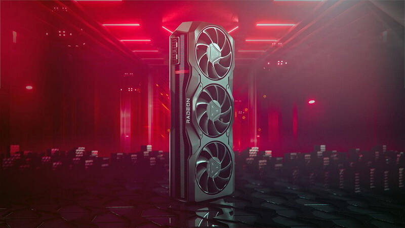 Видеокарта Radeon RX 7000 с тремя вентиляторами
