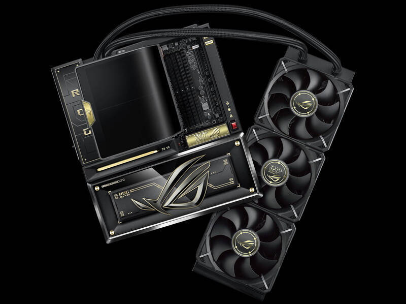 Комплект охлаждения ASUS ROG, включает радиатор и вентиляторы
