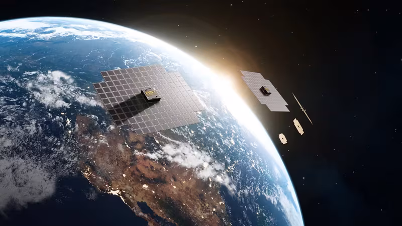 Три спутника BlueBird от AST SpaceMobile в космосе