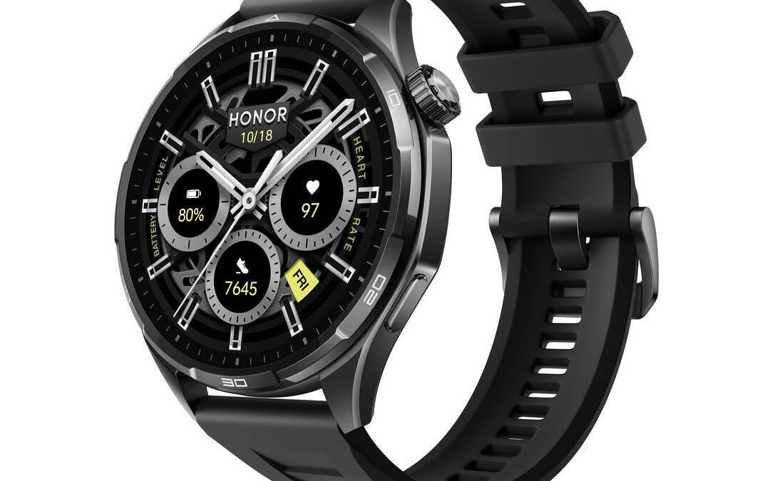 Часы HONOR Watch 6 черные с круглым дисплеем