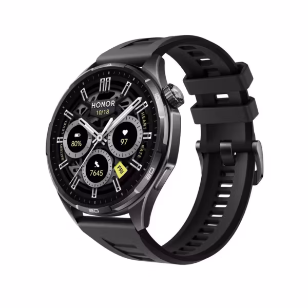 Часы HONOR Watch 6 черные с круглым дисплеем
