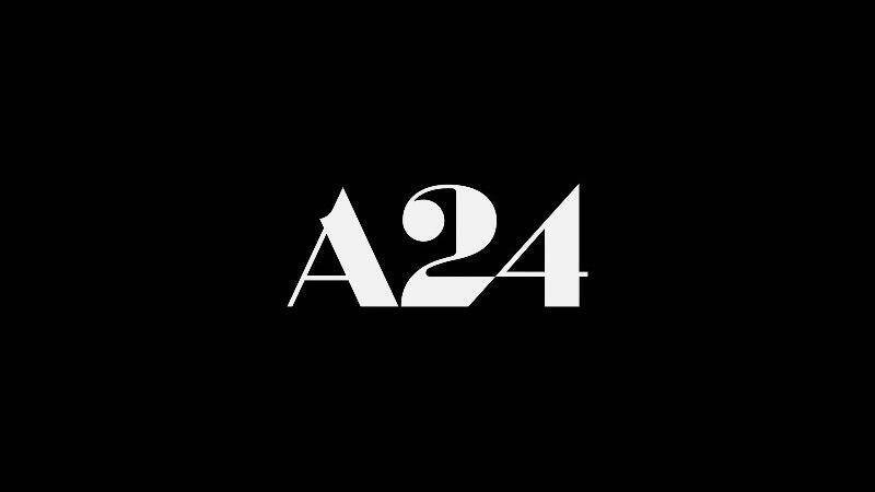 Логотип A24 на черном фоне
